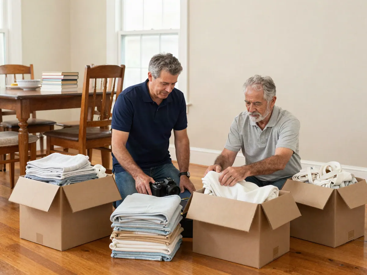 Downsizing & Estate Services - Room-by-room sorting, fully managed estate sales, receipted donation runs and a broom-clean house at the end - the whole emptying side of a move, handled once.
